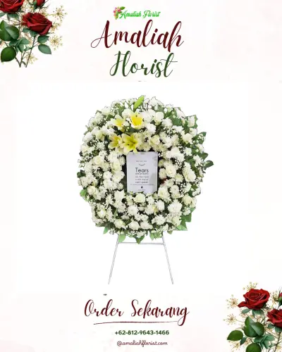 Krans Bunga Duka Cita di Batu Gadang